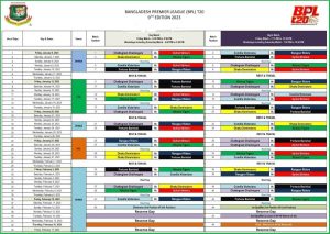 Bangladesh Premier League 2023 Schedule,